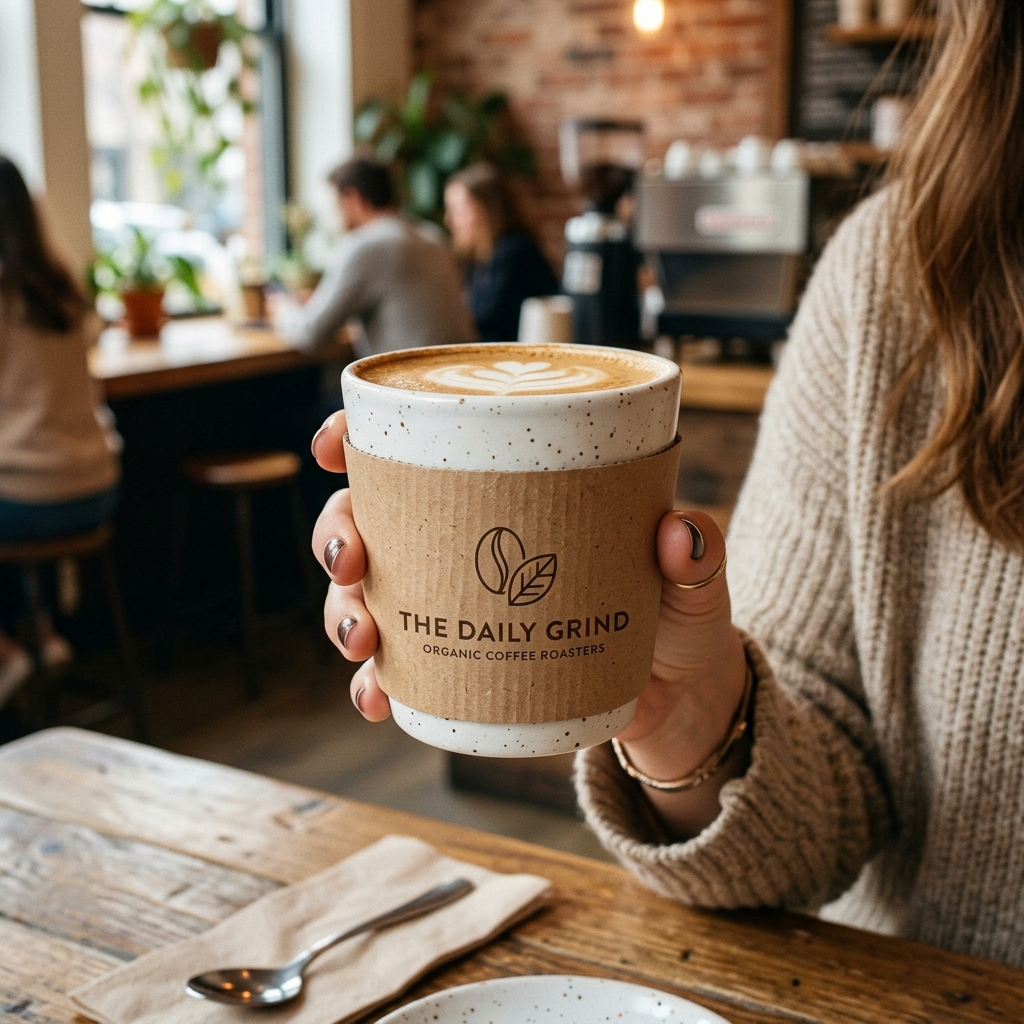 Paper Cup Sleeve Branding